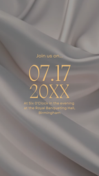 Customizable Western Wedding Invitation Video: White & Gold, E-Invite (Digital Download) Simply Edit, Impress Family